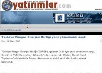 Turkiye Ruzgar Enerjisi Birligi Yeni Yonetimini Secti